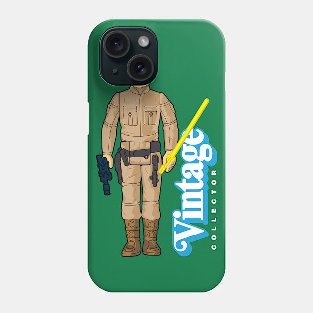 Vintage Collector - Bespin Fatigues (Brown Hair) Phone Case by LeftCoast Graphics