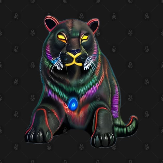 Black Neon Panther by Cattingthere