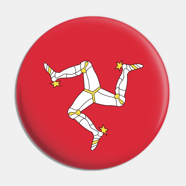Isle of Man Pin by Wickedcartoons