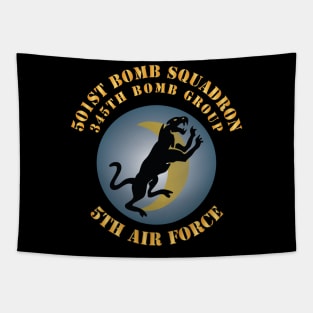 5th AF - 345th BG - 501st Bomb Squadron X 300 Tapestry