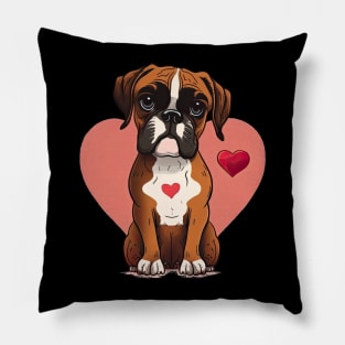 Boxer valentine's day Pillow