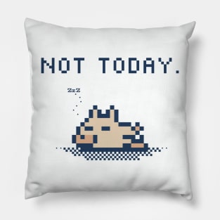 Not Today - 1bit Pixelart Pillow