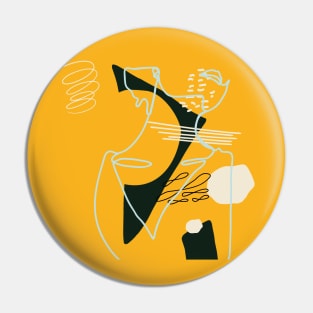 Desire Line art Pin