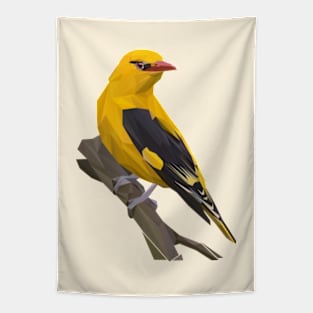 Eurasian Golden Oriole Lowpoly Art Tapestry