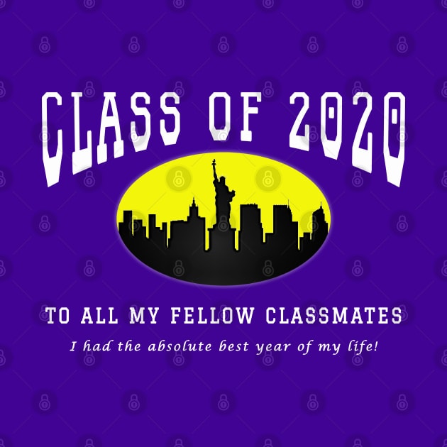 Class of 2020 - Purple, Yellow and White Colors by The Black Panther