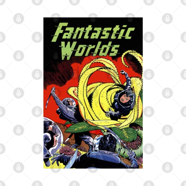 Fantastic Worlds: Retro Comic Book Cover Art by TooplesArt