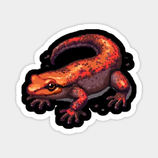 Pixelated Salamander Artistry Magnet