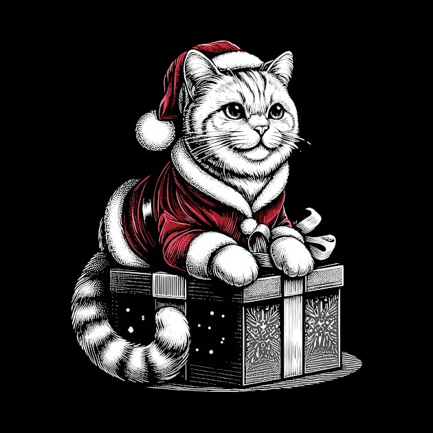 Christmas cat by Rizstor