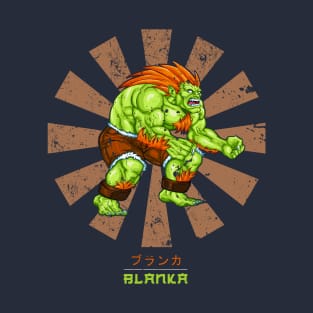 Blanka Street Fighter Retro Japanese T-Shirt
