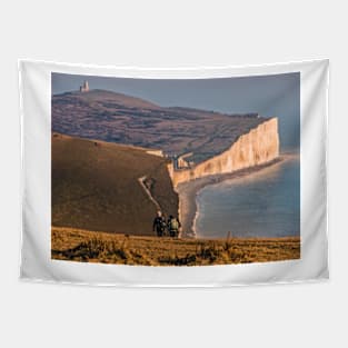 The Seven Sisters, East Sussex, UK (hikers) Tapestry