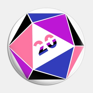 D20 | Genderfluid Pin