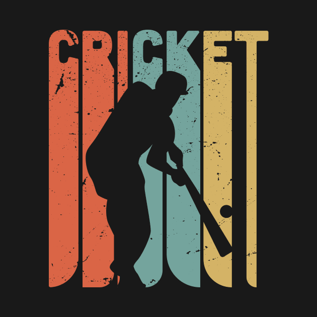 Retro cricket  / cricket lover gift idea / Cricket fan present by Anodyle