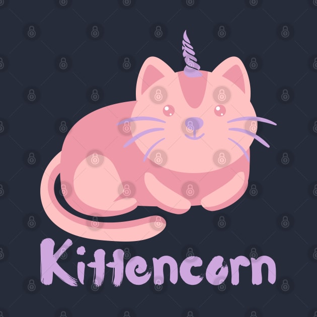 Kittencorn - Kitty Cat Unicorn Magical Mythical Creature by PozureTees108