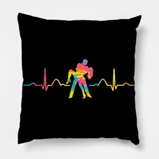 Salsero and Salsera Heartbeat Salsa Pillow