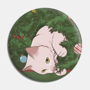 Christmas Cat Pin