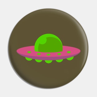 UFO Sticker Pin