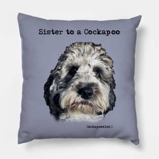 Cockapoo Dog Sister Pillow