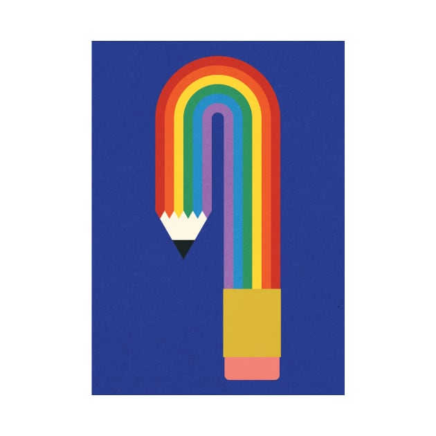 Rainbow Pencil by Rosi Feist