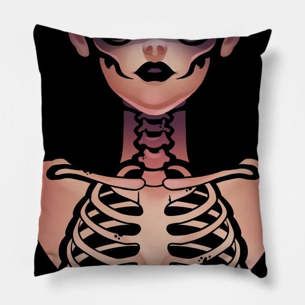 Lady Bad Luck Pillow by supermara