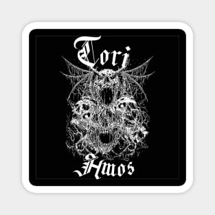 Tori Amos Death Metal Skeleton Skull Illustration Magnet