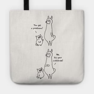 Cattitude ProbLlama Tote