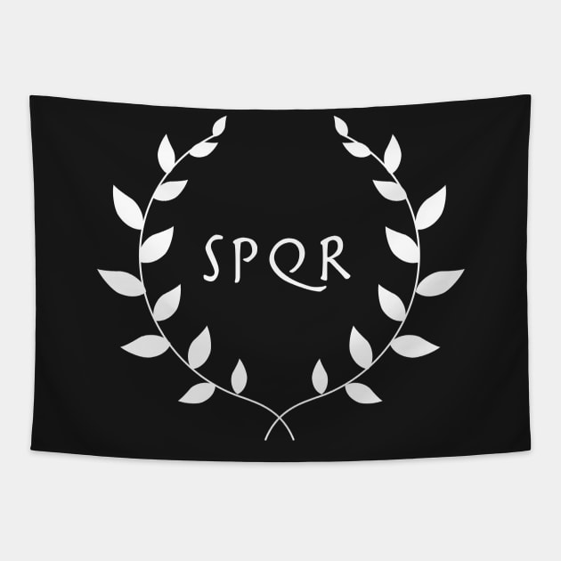 Roman Empire SPQR Wreath Tapestry by MeatMan