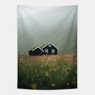 Field Cabin Tapestry