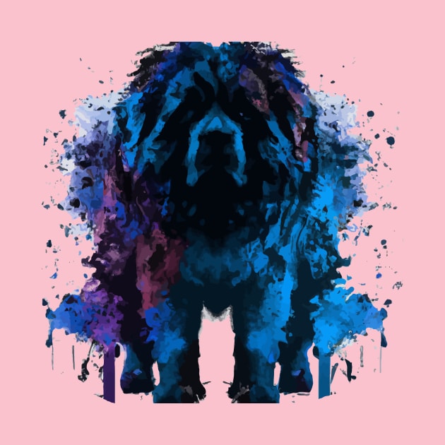 Leonberger Watercolor Stencil by Furrban