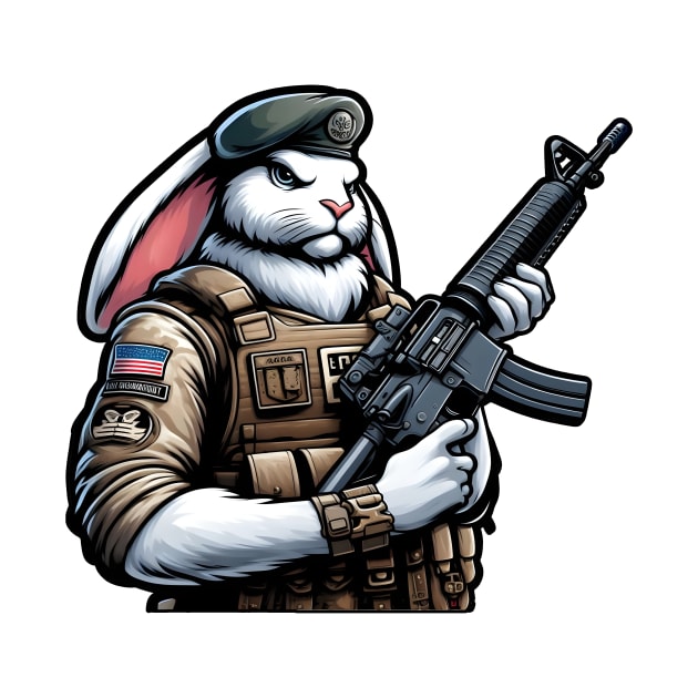 Tactical Rabbit by Rawlifegraphic