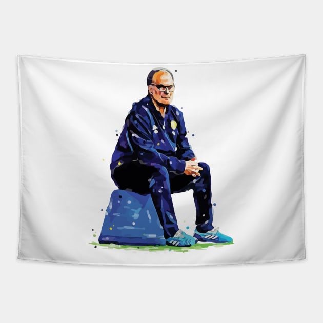 Marcelo Bielsa Bucket Tapestry by inkstyl