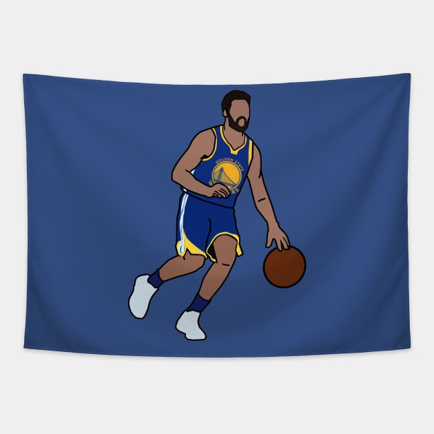 Klay Thompson Golden State Warriors NBA Tapestry by xavierjfong