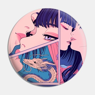 Geisha Lovers and Snake 6903 Pin