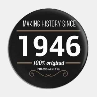 Making history since 1946 Pin