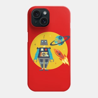 Retro Robots Phone Case