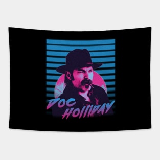 Retro 80s Doc Holliday Tapestry