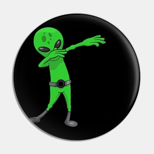 halloween dabbing alien Pin