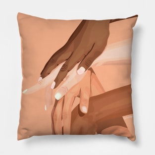 Black Lives Matter Empowered Hands Pillow