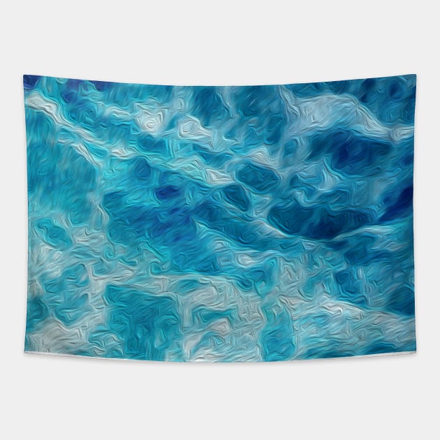 Beautiful Blue Waves 3 Tapestry by peachesinthewild