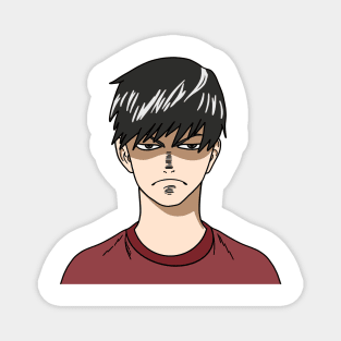 Angry Anime Boy Magnet