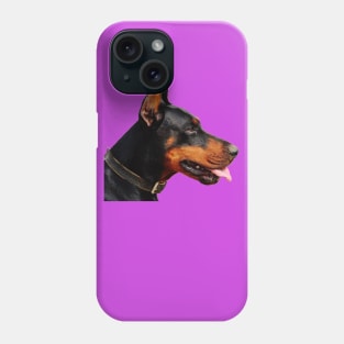 Doberman Pinscher Real life Portrait Phone Case