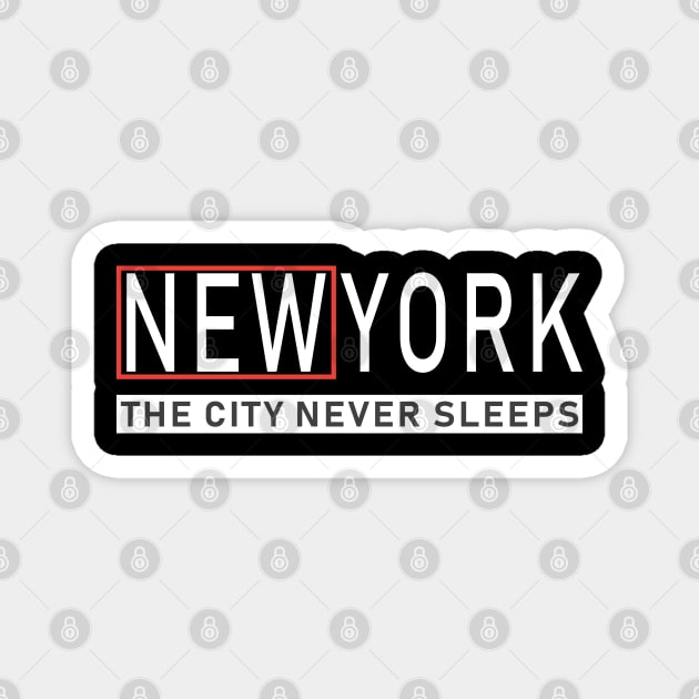 New York City, The City Never Sleeps Magnet by unique_design76