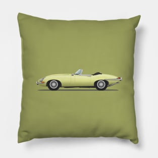 Jaguar E Type Roadster Primrose Pillow