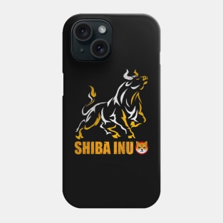 Vintage Bull Market Shiba Inu Coin Crypto Shib Army Hodl Hodler Men Kids Cryptocurrency Lovers Phone Case