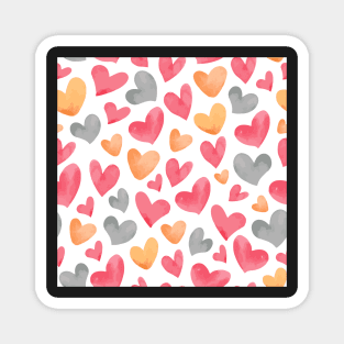 Heart Seamless Pattern Magnet