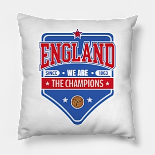 England Football Blue Red Badge Pillow