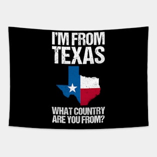 I'M From Texas What Country Are You From Texas Flag Tapestry