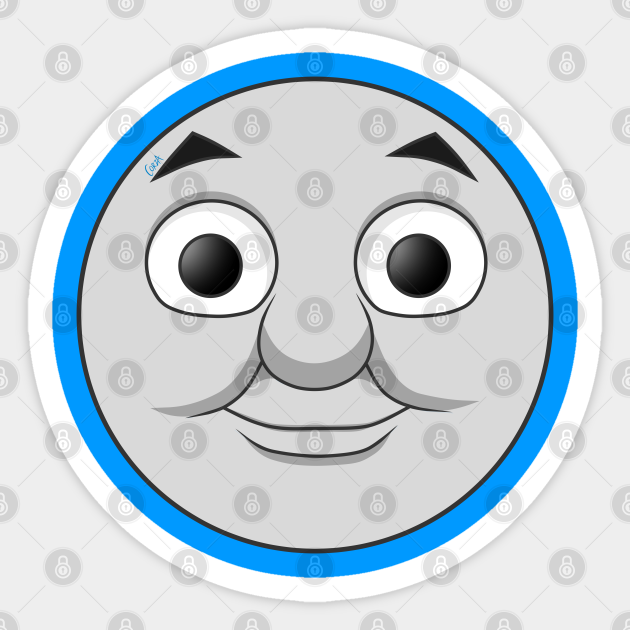 Thomas happy face (CG series) - Thomas And Friends - Sticker | TeePublic