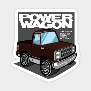 Dark Brown Sunfire - Power Wagon (1980 - White-Based) Magnet