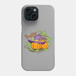 Pumpkins - Witch Hat Art Phone Case