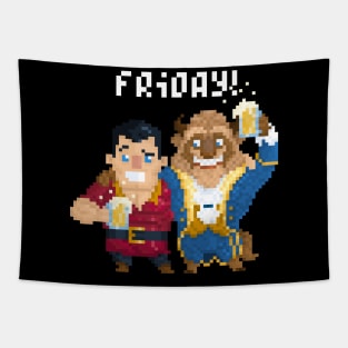 Beast and Gaston Tapestry